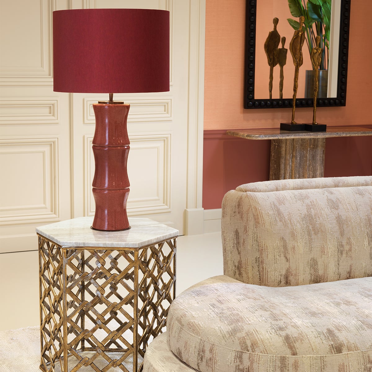 Bonny Table Lamp in Red