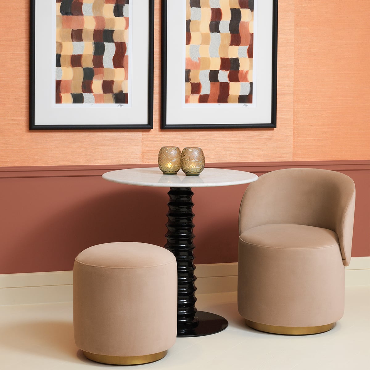 Sun Baked Mosaïc by Grace Popp - Set of 2