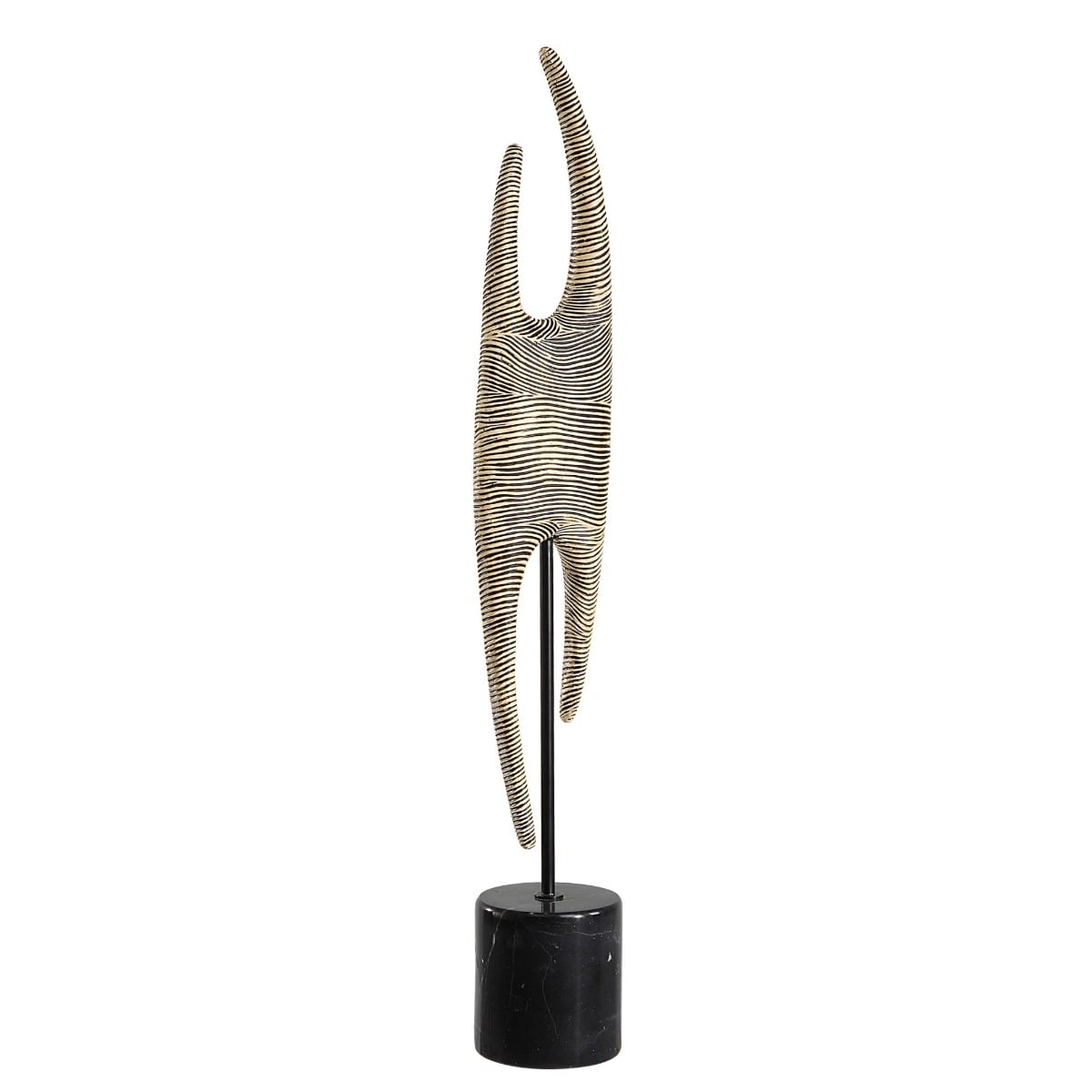 Pochette Ribbed Abstract Sculpture
