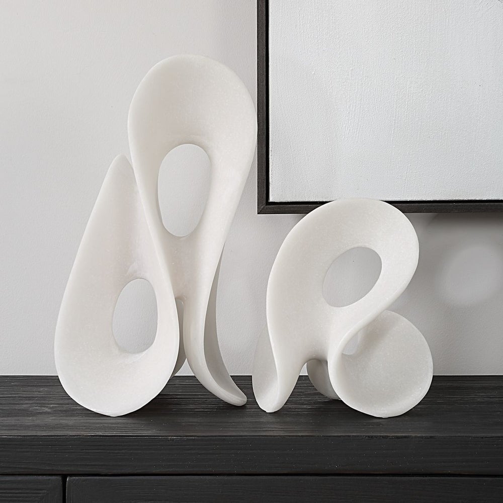 Silent Wave Sculptures Set of 2