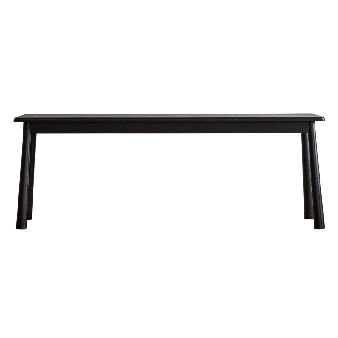 Nordic Dining Bench in Black Oak