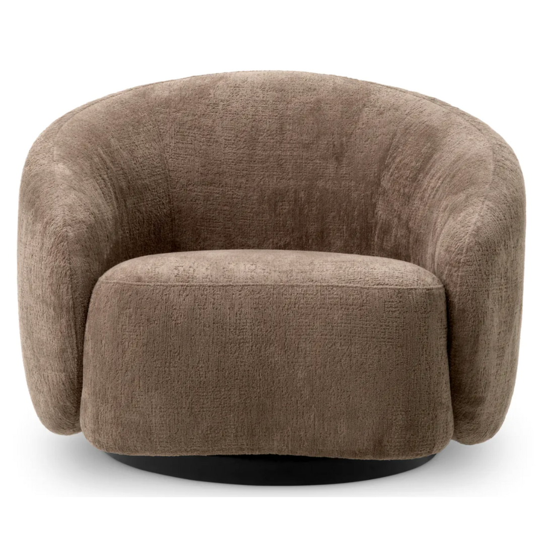 Swivel Chair Amore in Brown