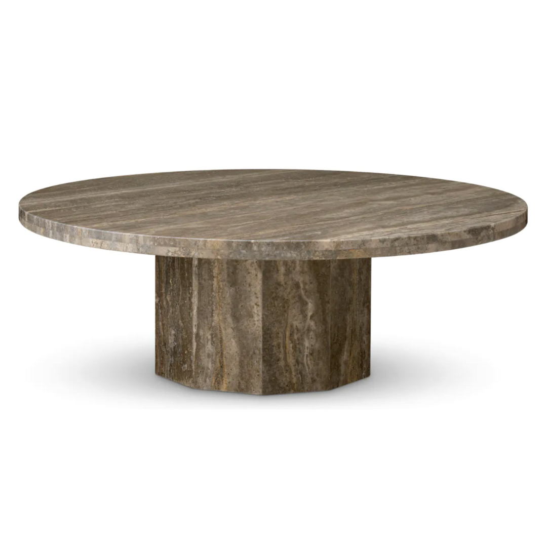 Coffee Table Florence in Silver Travertine