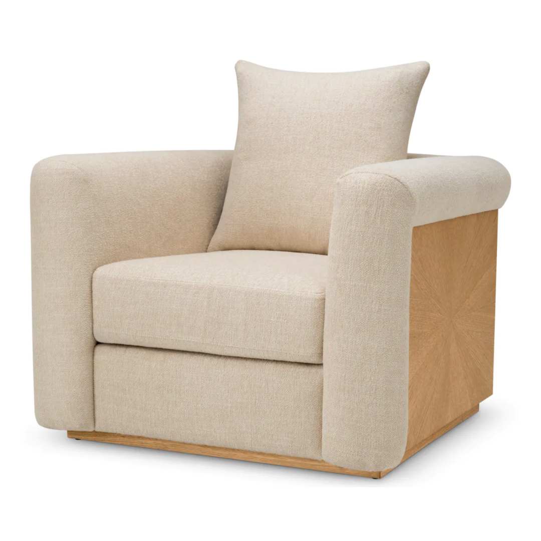 Chair Amadeo in Renato Ecru