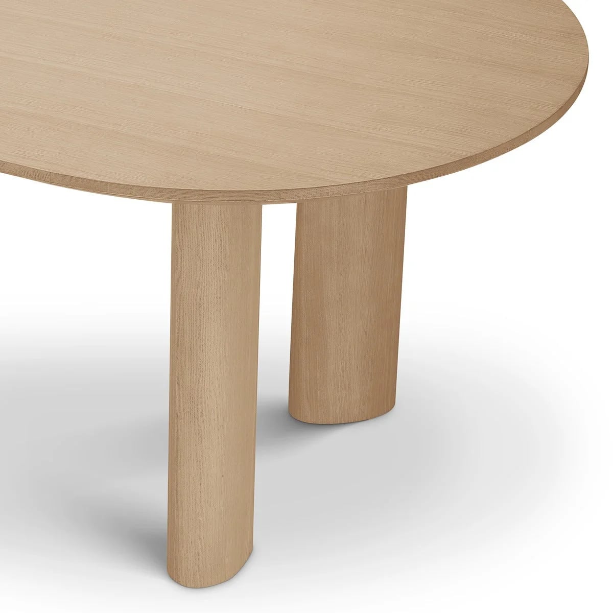 Mogador Dining Table in Natural Oak Veneer - 244cm