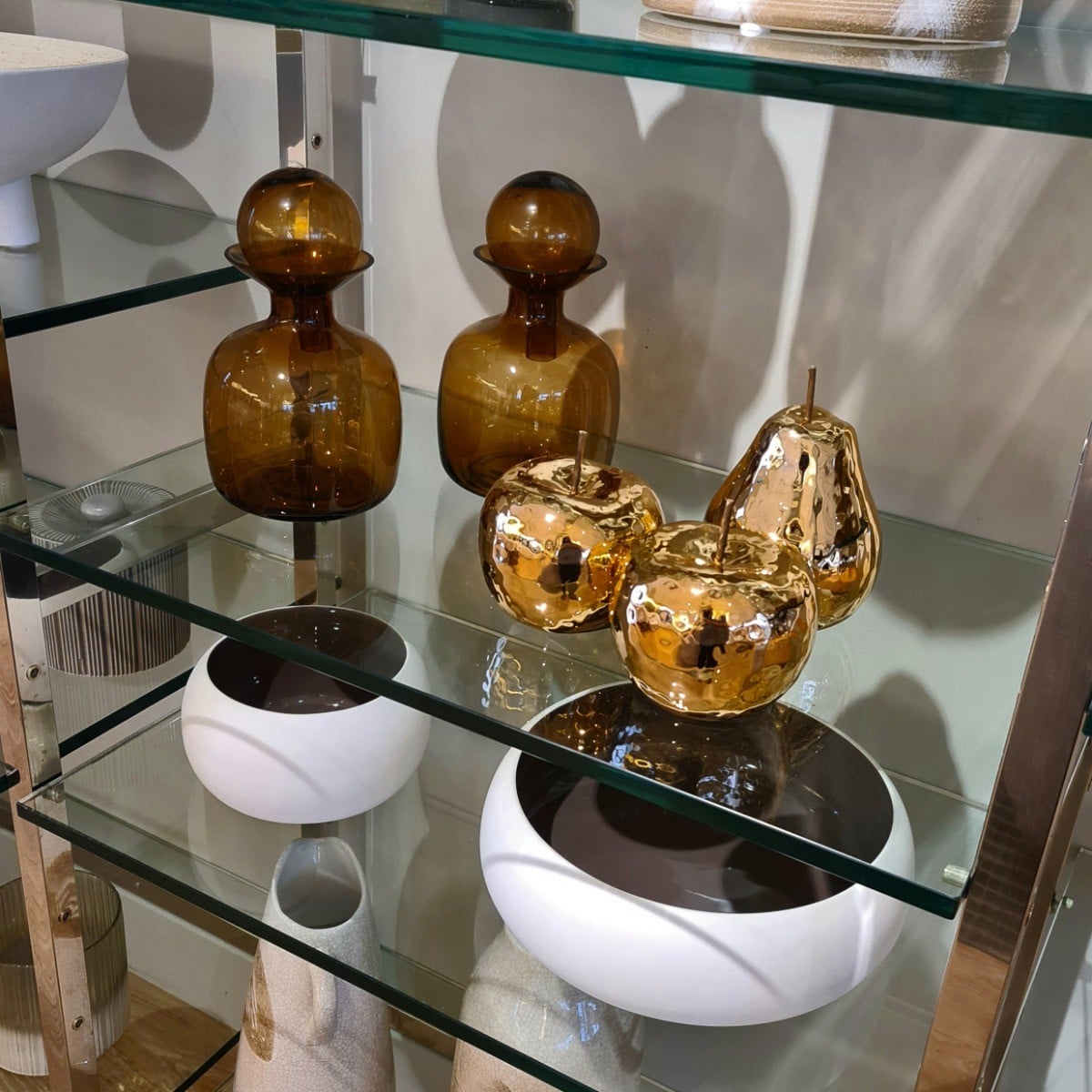 Copper Ceramic Apple Decoration
