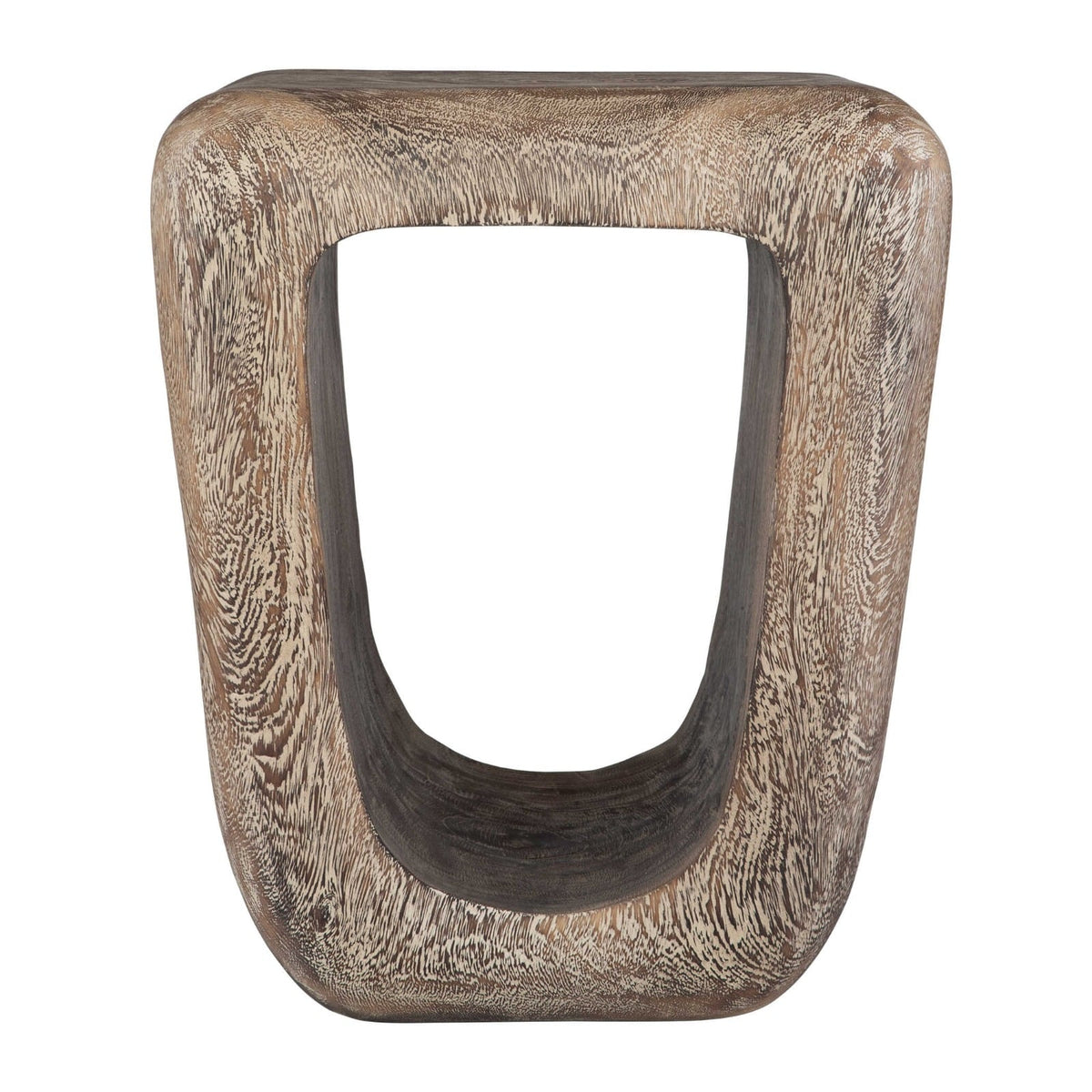 Loophole Side Table in Bleached Wash