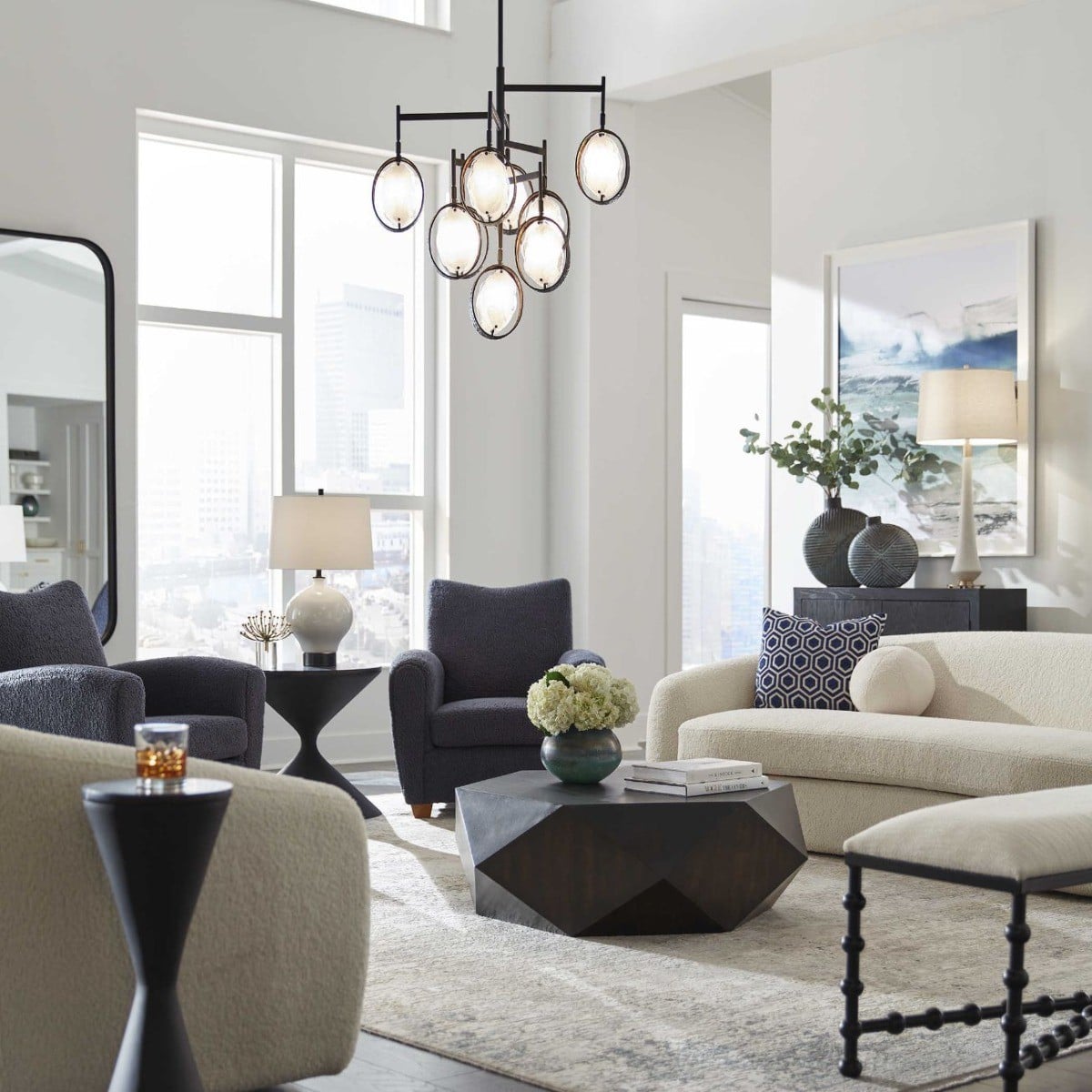 Volker Worn Black Coffee Table