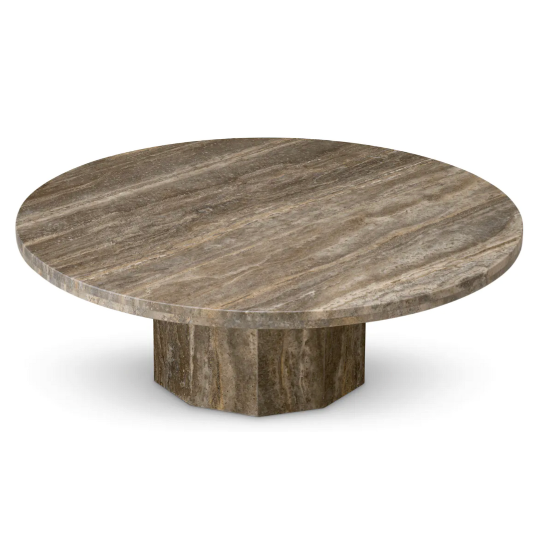 Coffee Table Florence in Silver Travertine