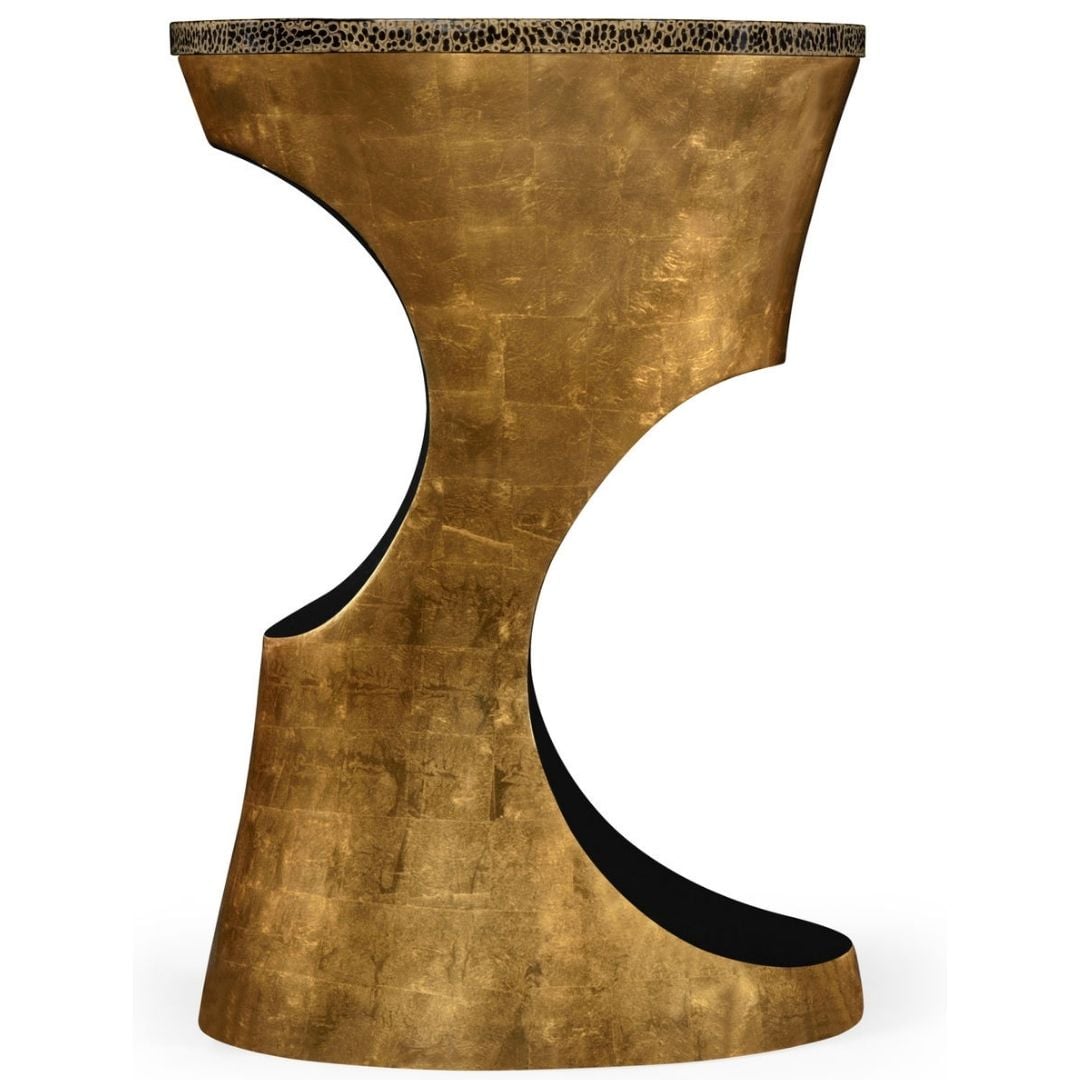 Emperor Gold Round Cut-Out Lamp Table