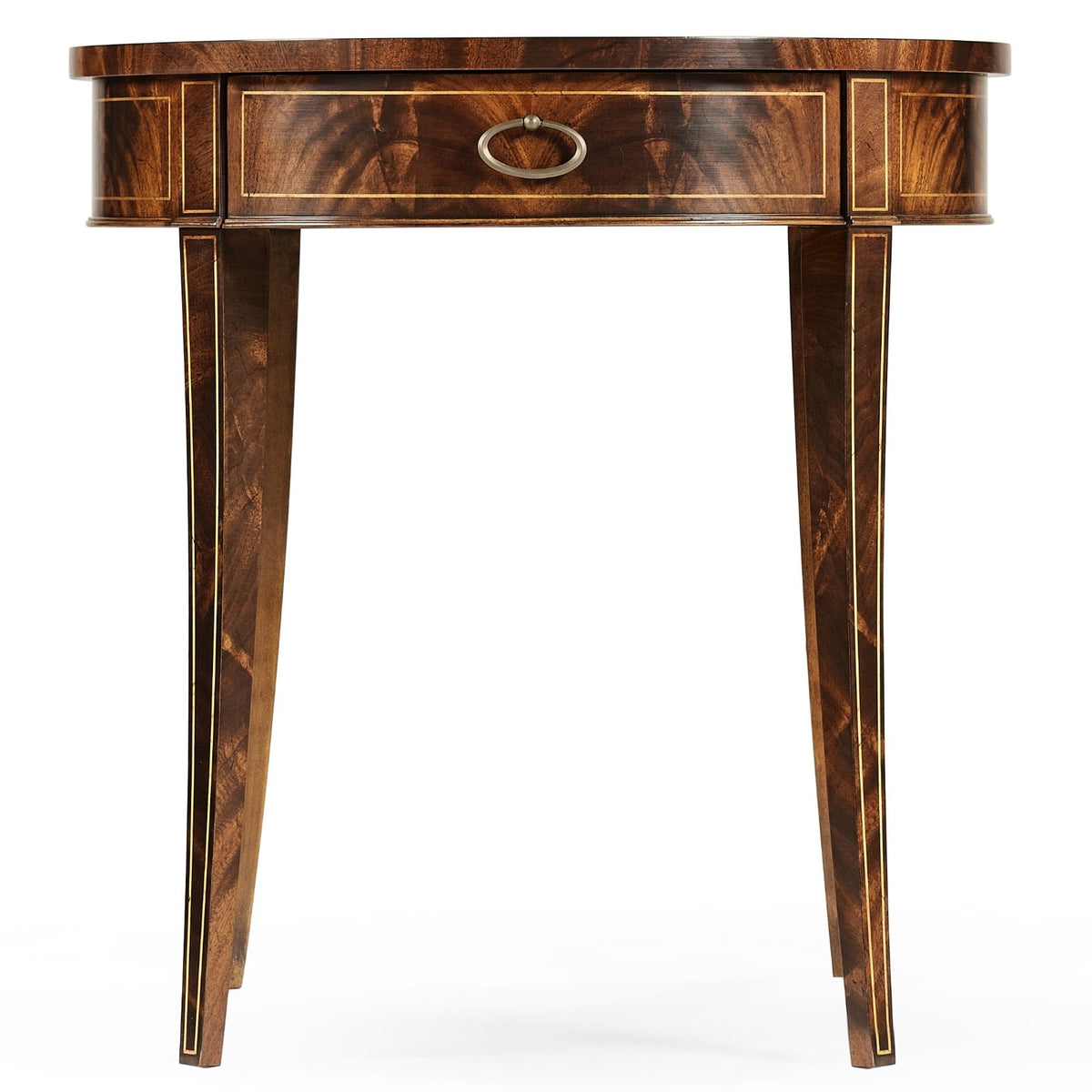 Round Antique Mahogany Side Table