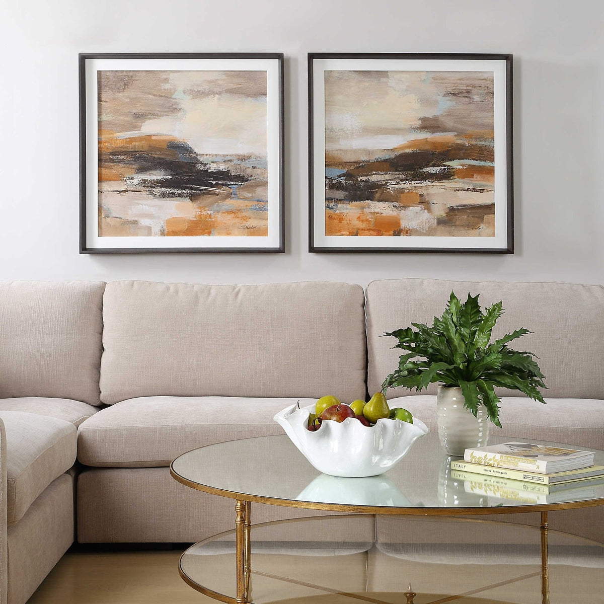 Cinnamon Shore Framed Prints Set of 2