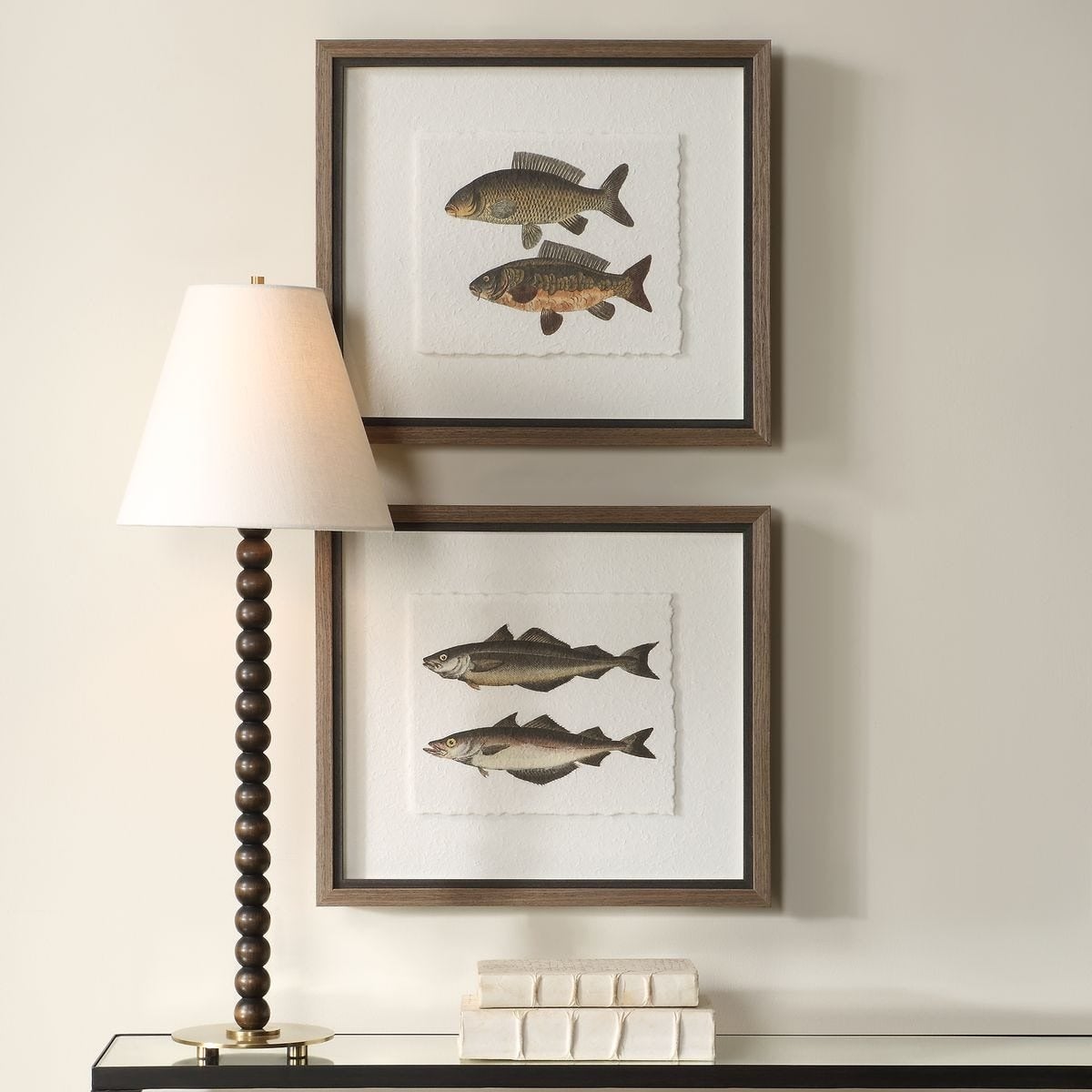 The Catch Framed Fish Prints Set of 2
