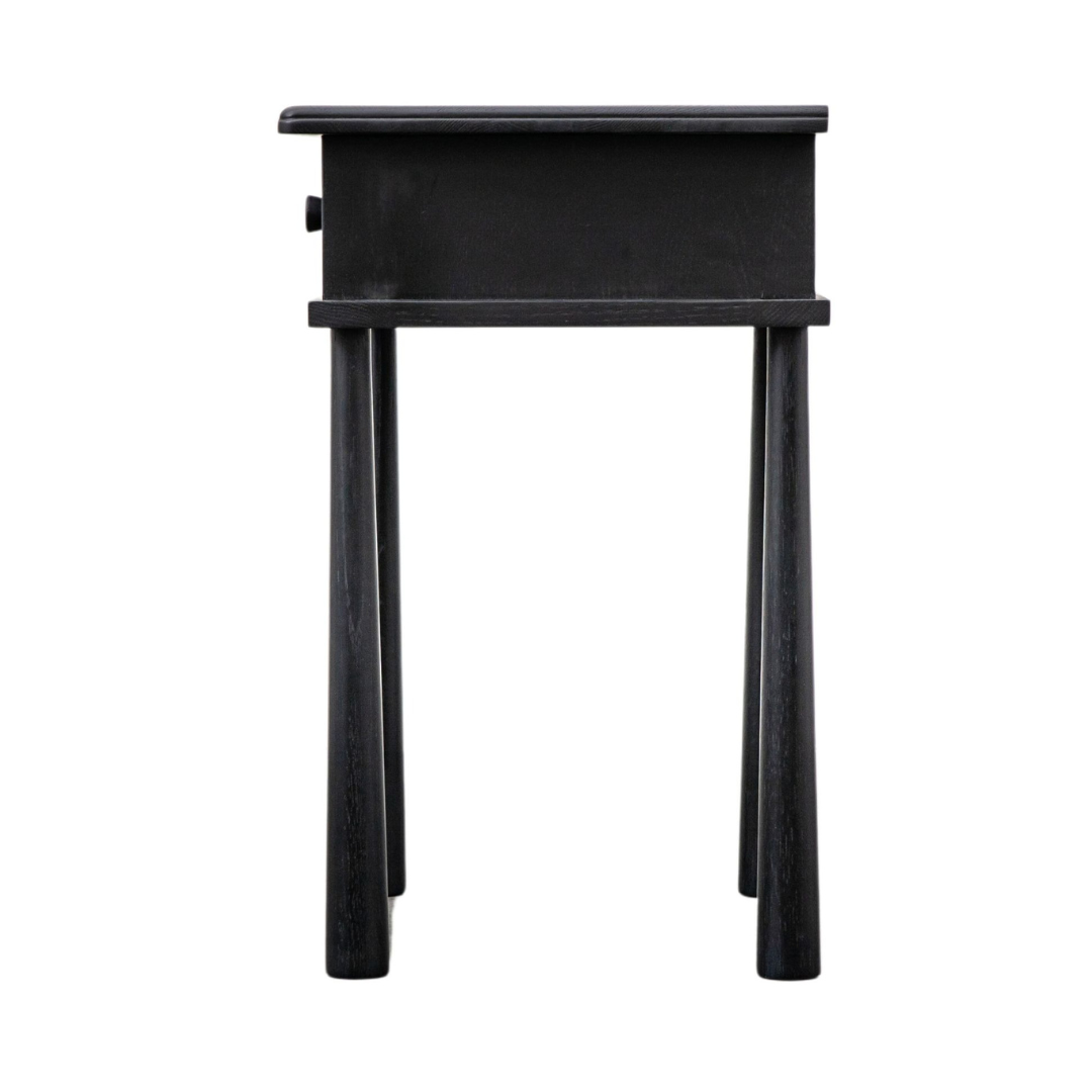 Nordic Bedside Table in Black Oak