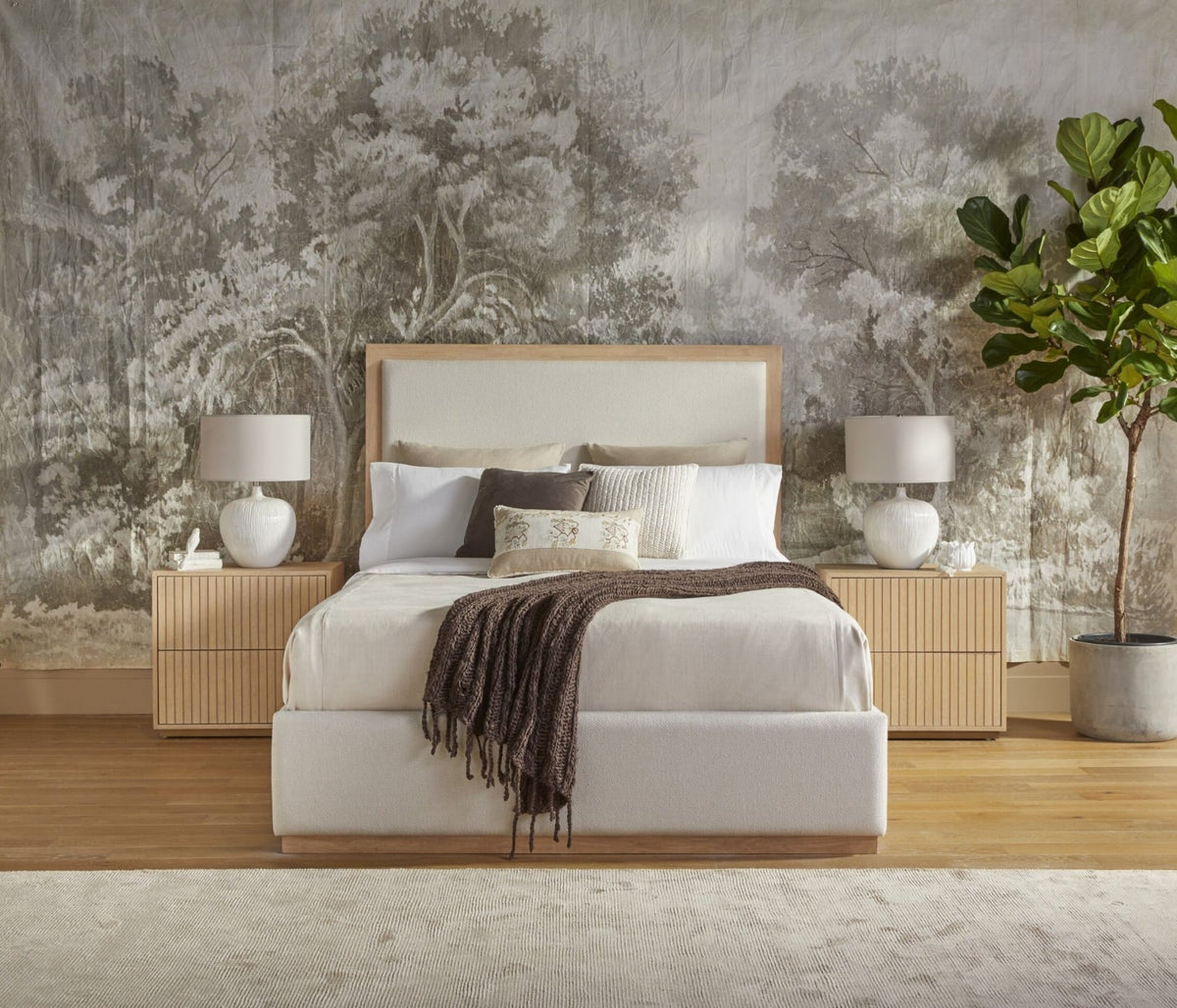 Academia Upholstered King Bed
