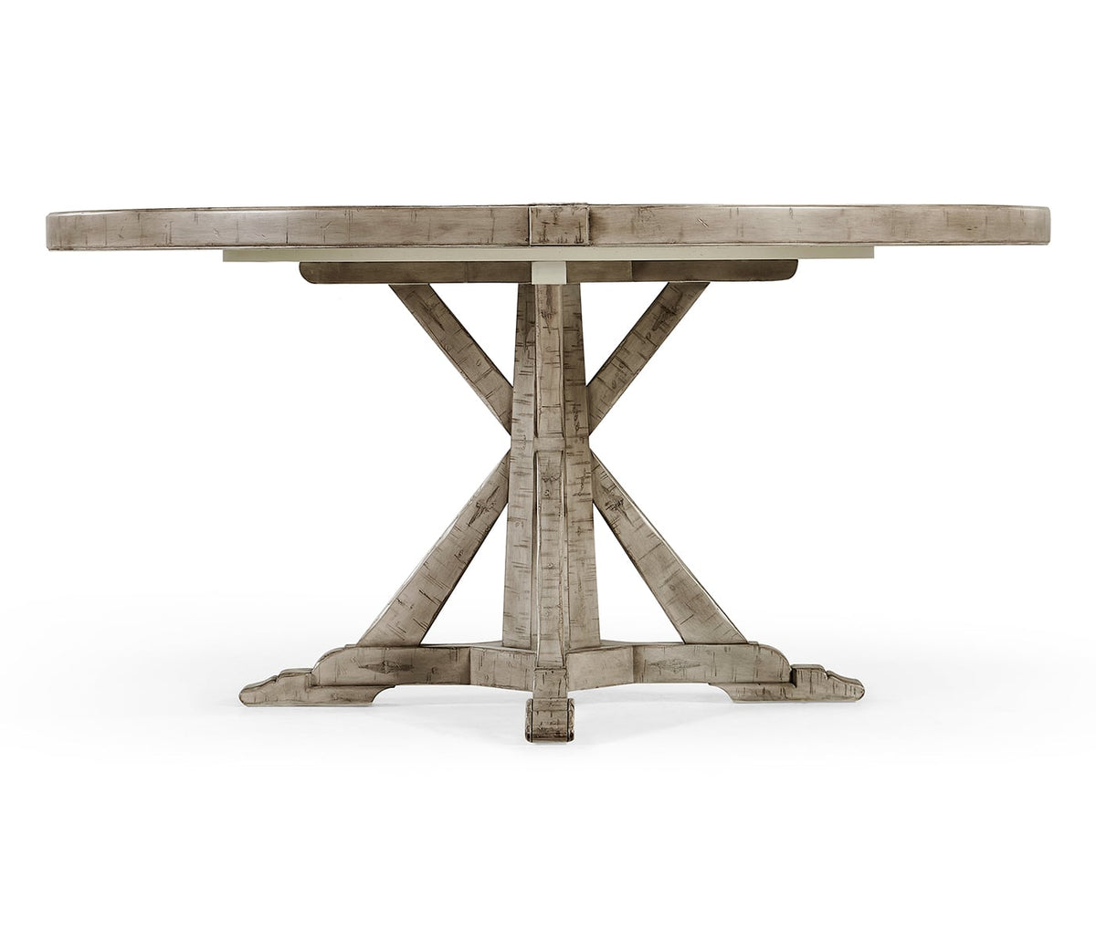 60" Circular Dining Table in Rustic Grey