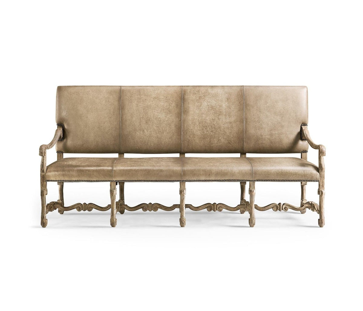 Sagehill Leather Banquette Bench