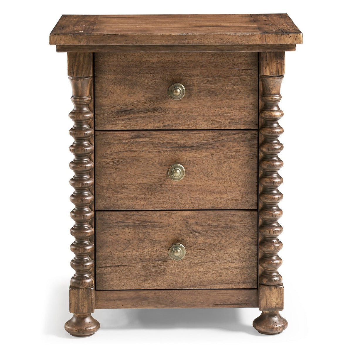 Tamarisk 3 Drawer Narrow Bedside Table