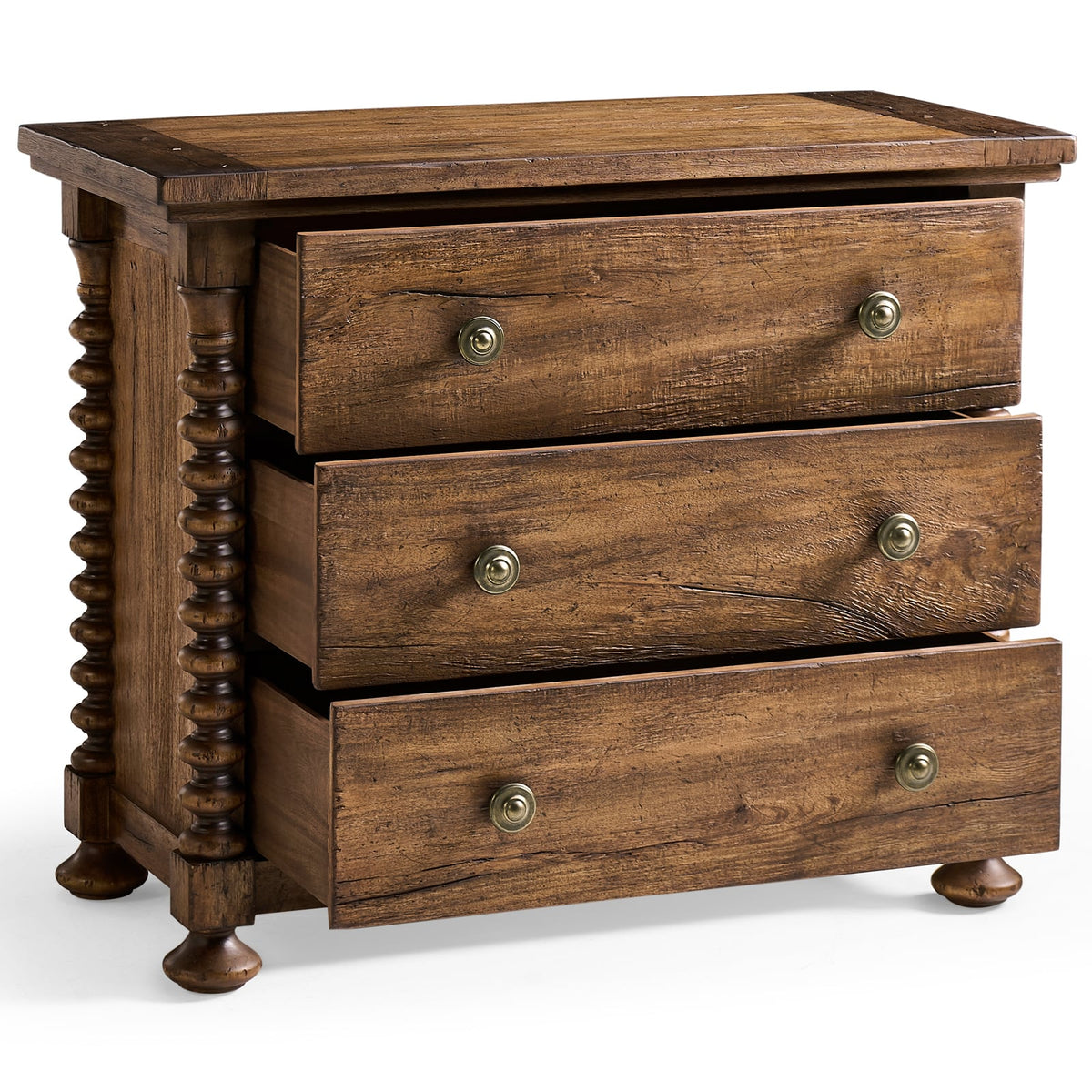 Tamarisk 3 Drawer Bedside Table