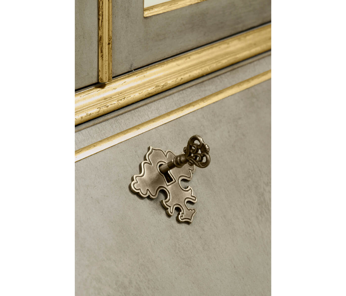 Georgian Grey & Gilded Secretary