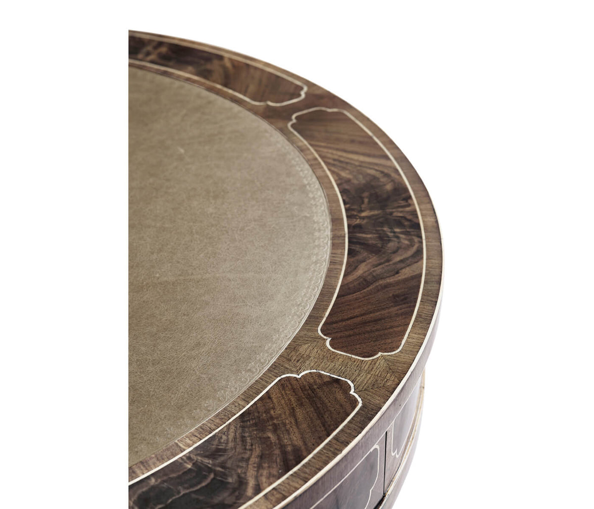 Drum Table Georgian - Bleached