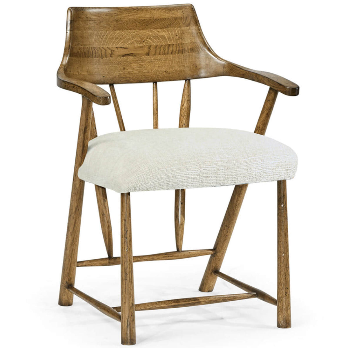 Casual Medium Driftwood Captains Chair