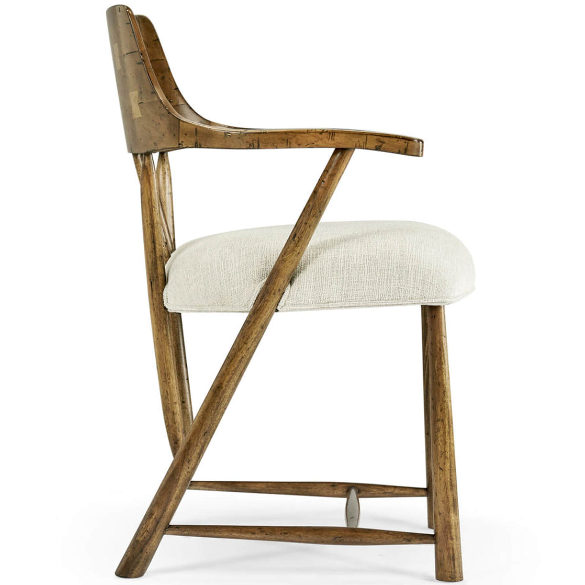 Casual Medium Driftwood Captains Chair