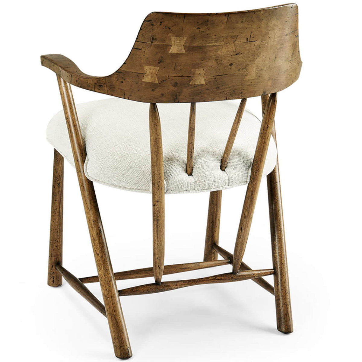 Casual Medium Driftwood Captains Chair