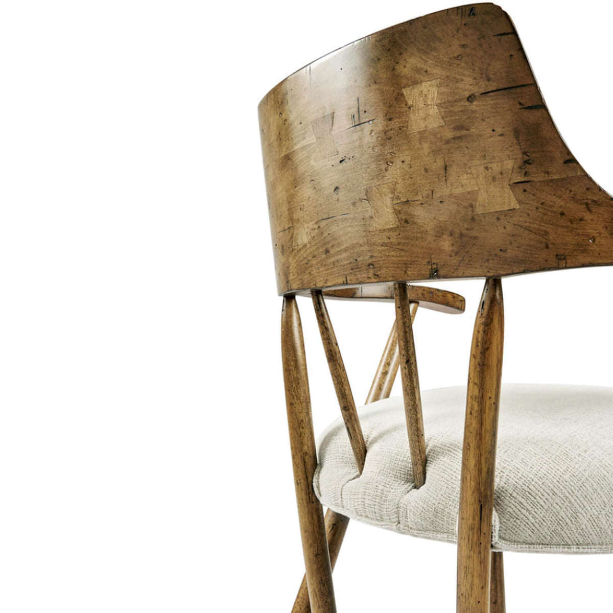 Casual Medium Driftwood Captains Chair