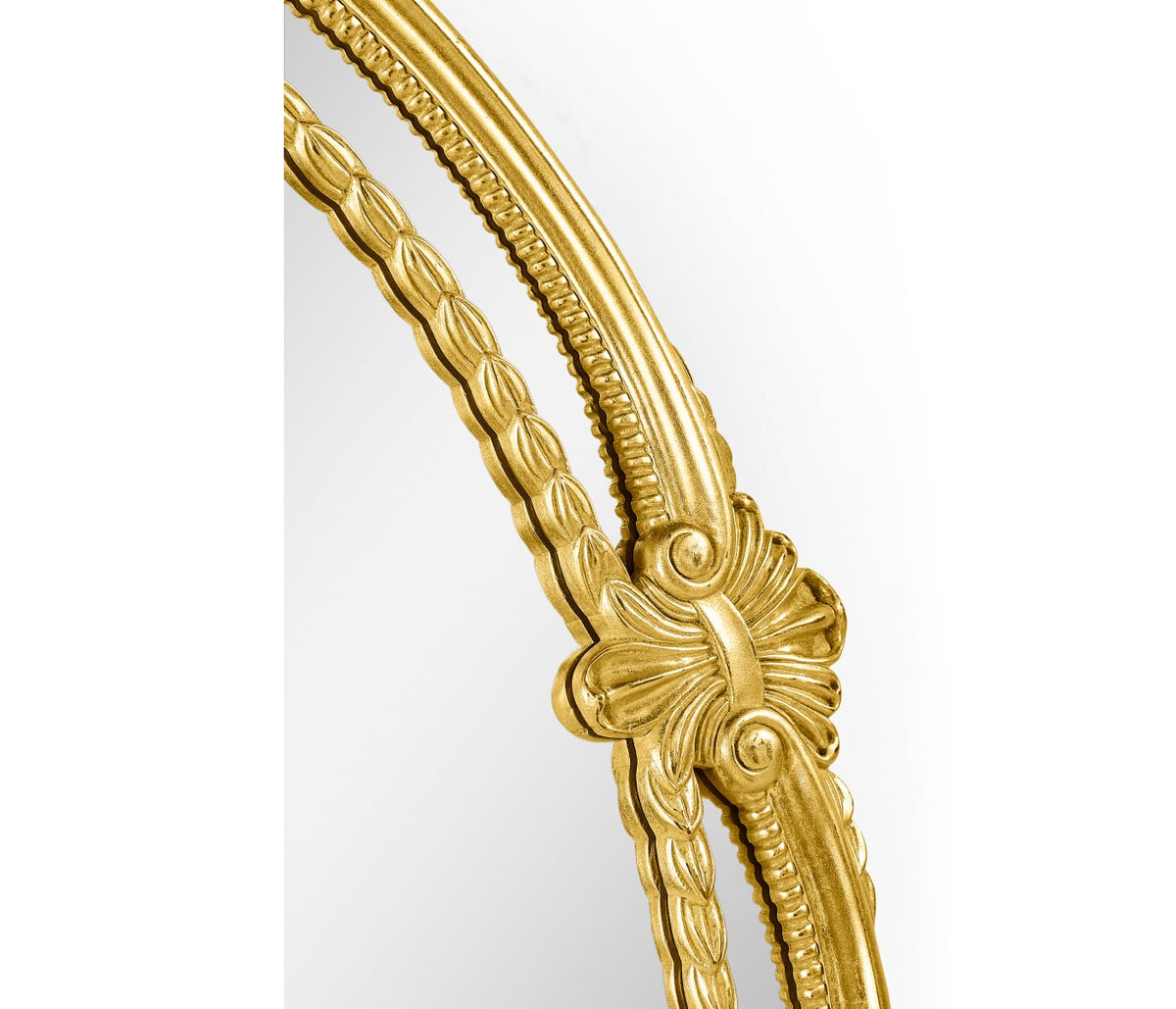 Neo-Classical Oval Mirror in Gold