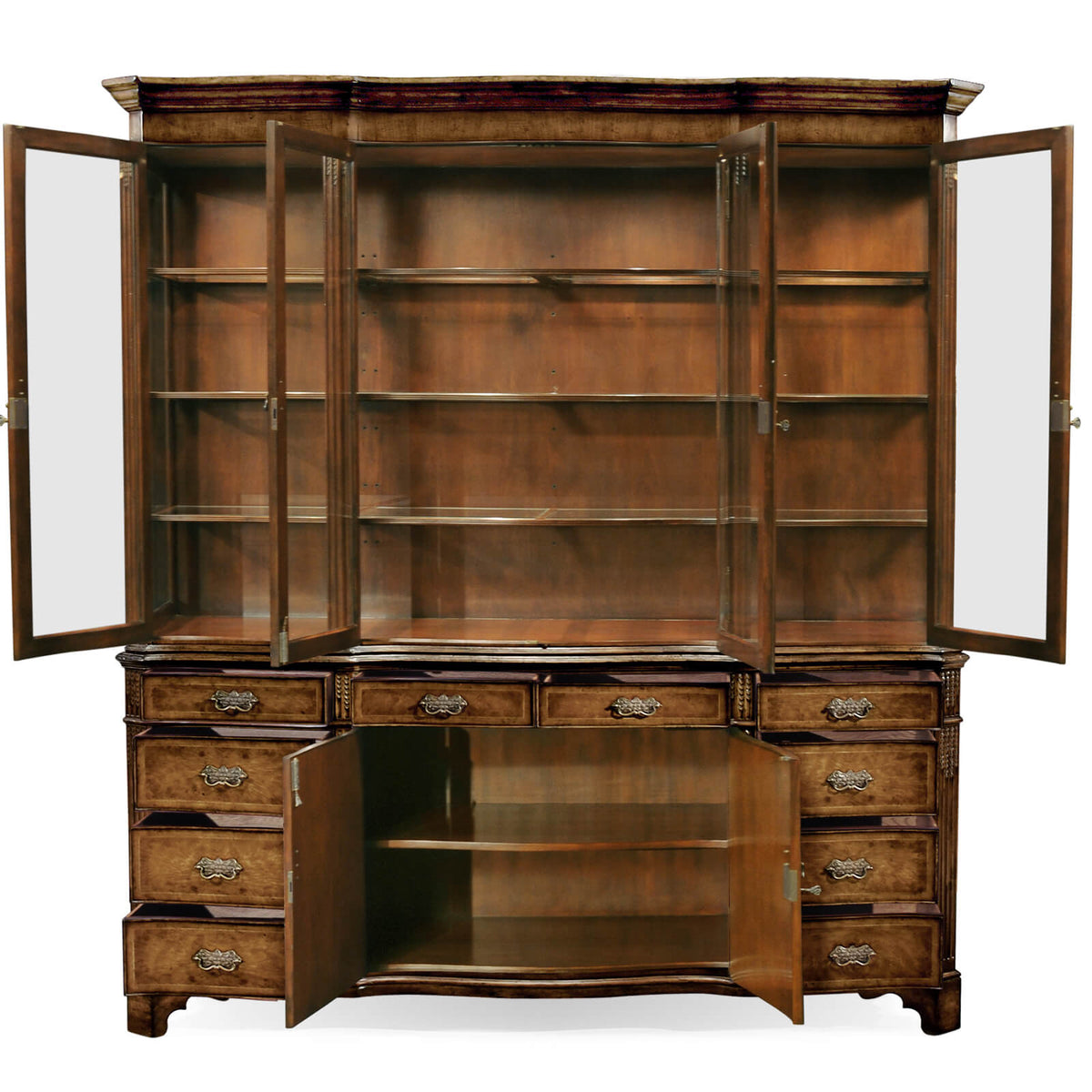 Architrave China Display Cabinet in Walnut