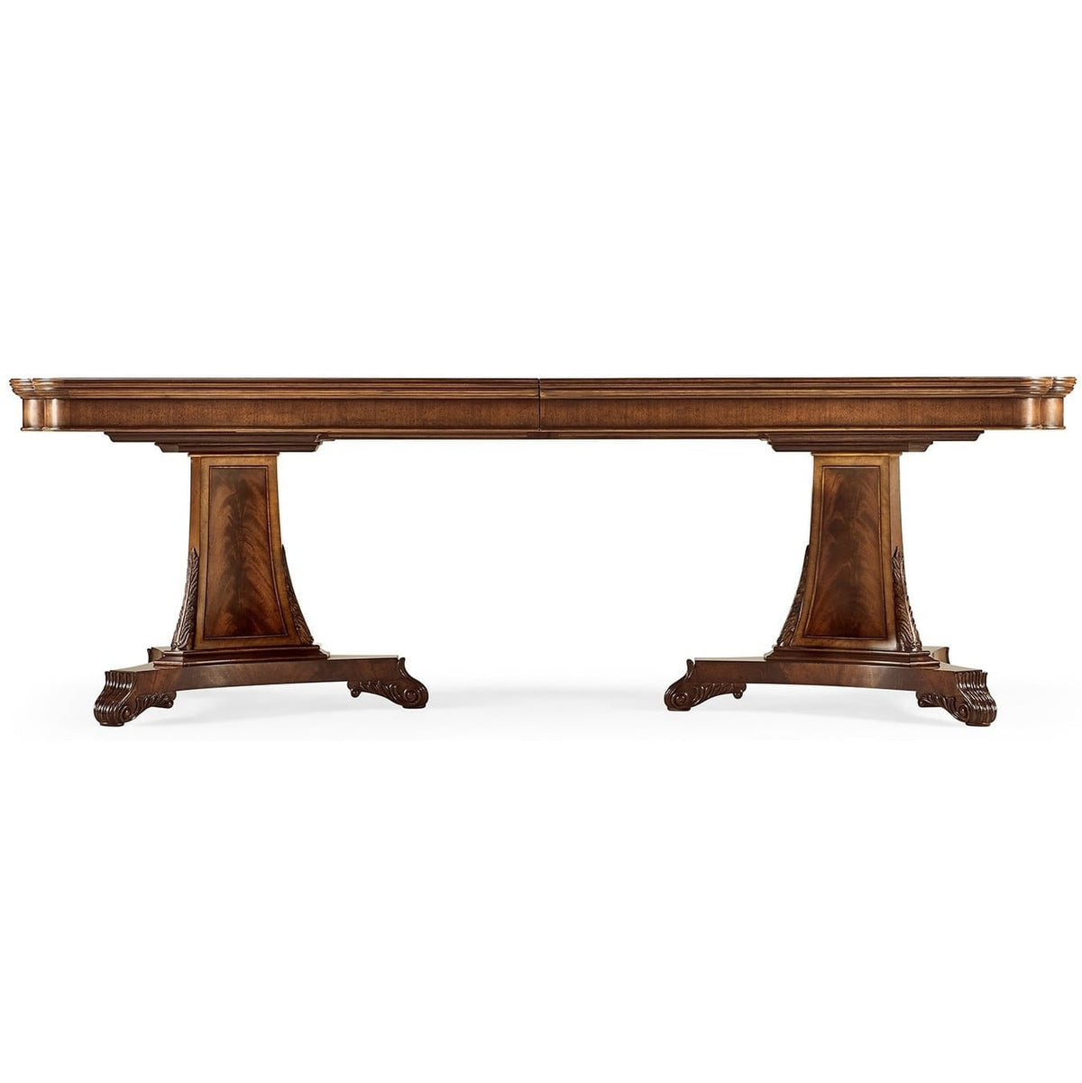Curved Pedestal Extending Dining Table - 232-322cm