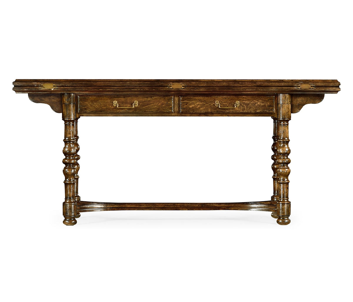 Forest Tudor Hunt Table in Dark Oak