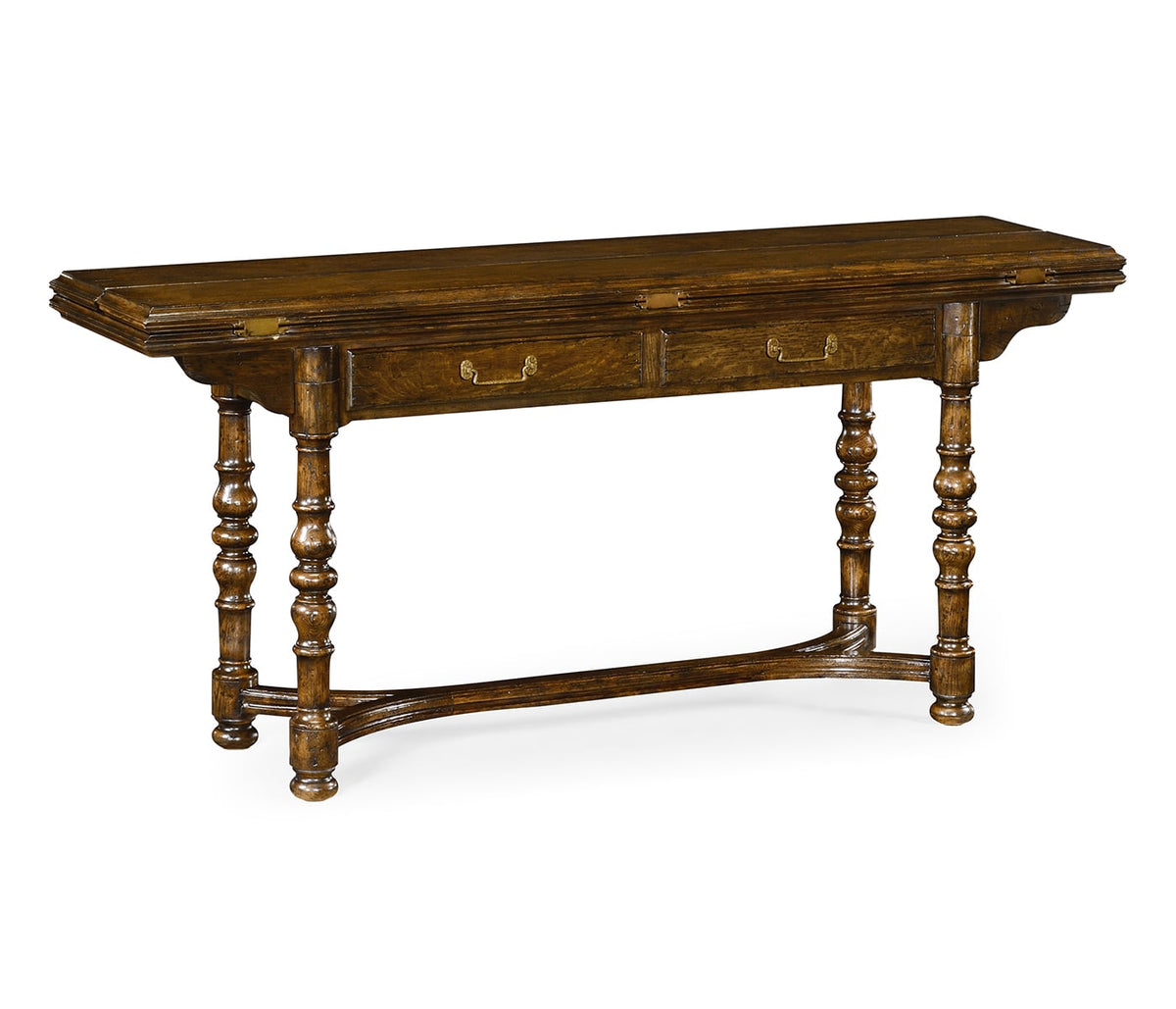 Forest Tudor Hunt Table in Dark Oak