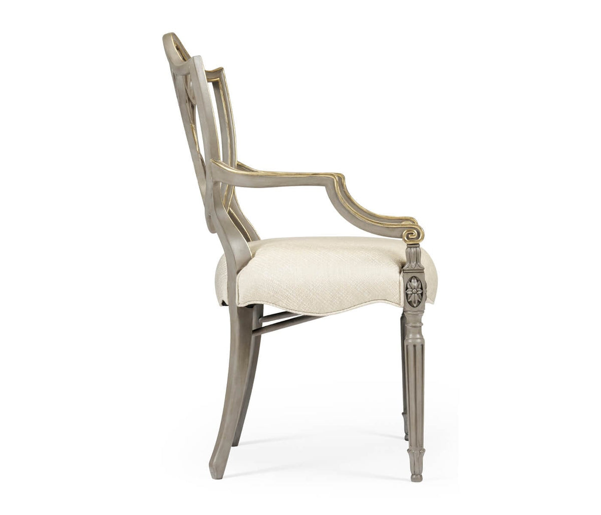 Buckingham Shield Back Arm Chair