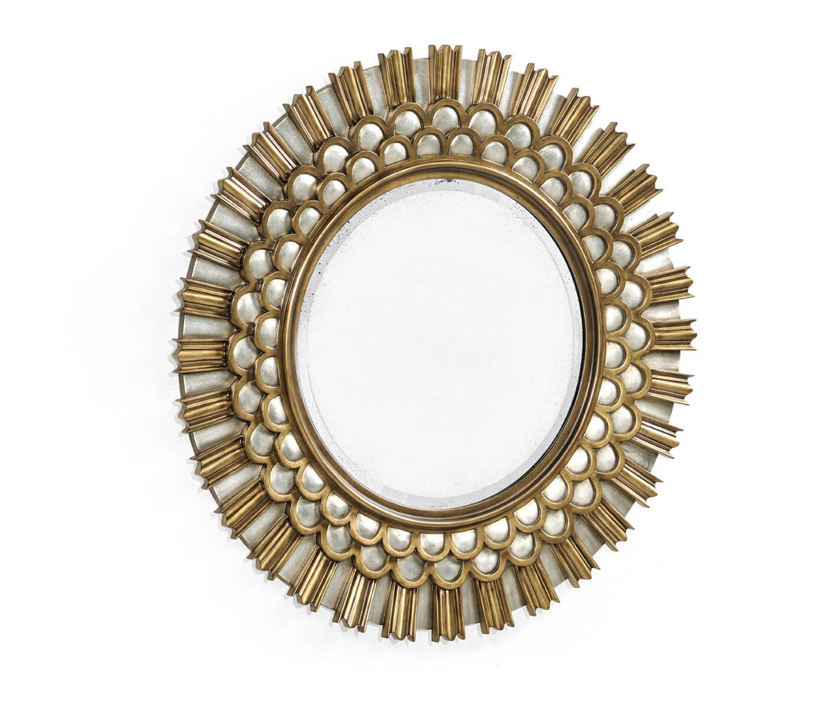 Berkley Burst Gilded Round Wall Mirror