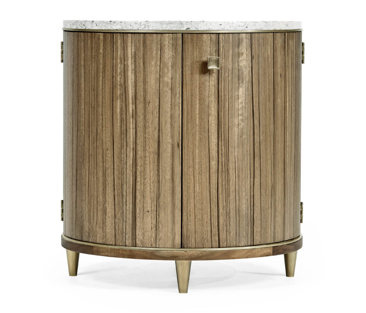Hamilton Round Table with Speckled Marble Top