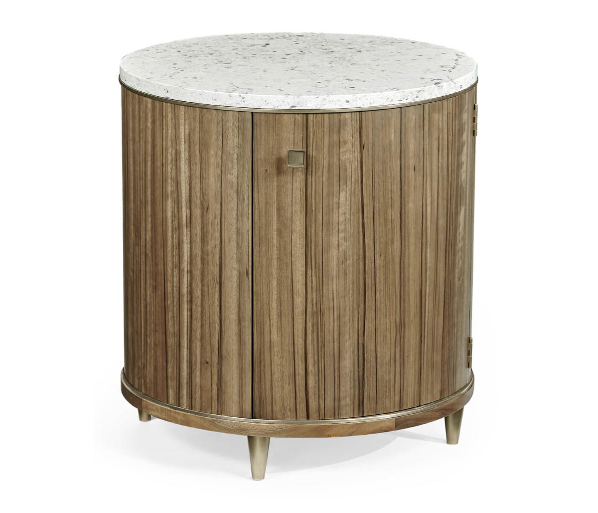 Hamilton Round Table with Speckled Marble Top