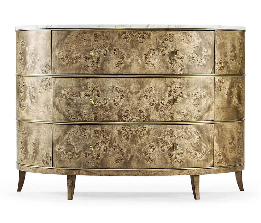 Hamilton Demilune with Marble