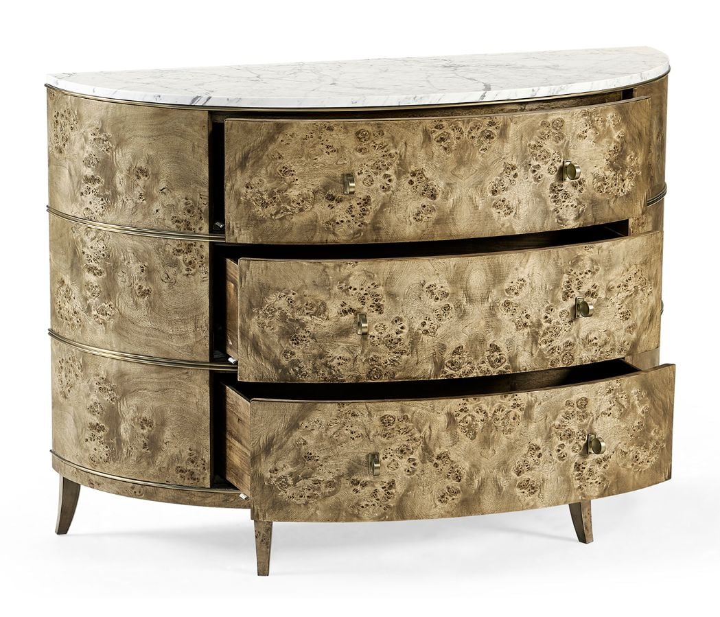 Hamilton Demilune with Marble