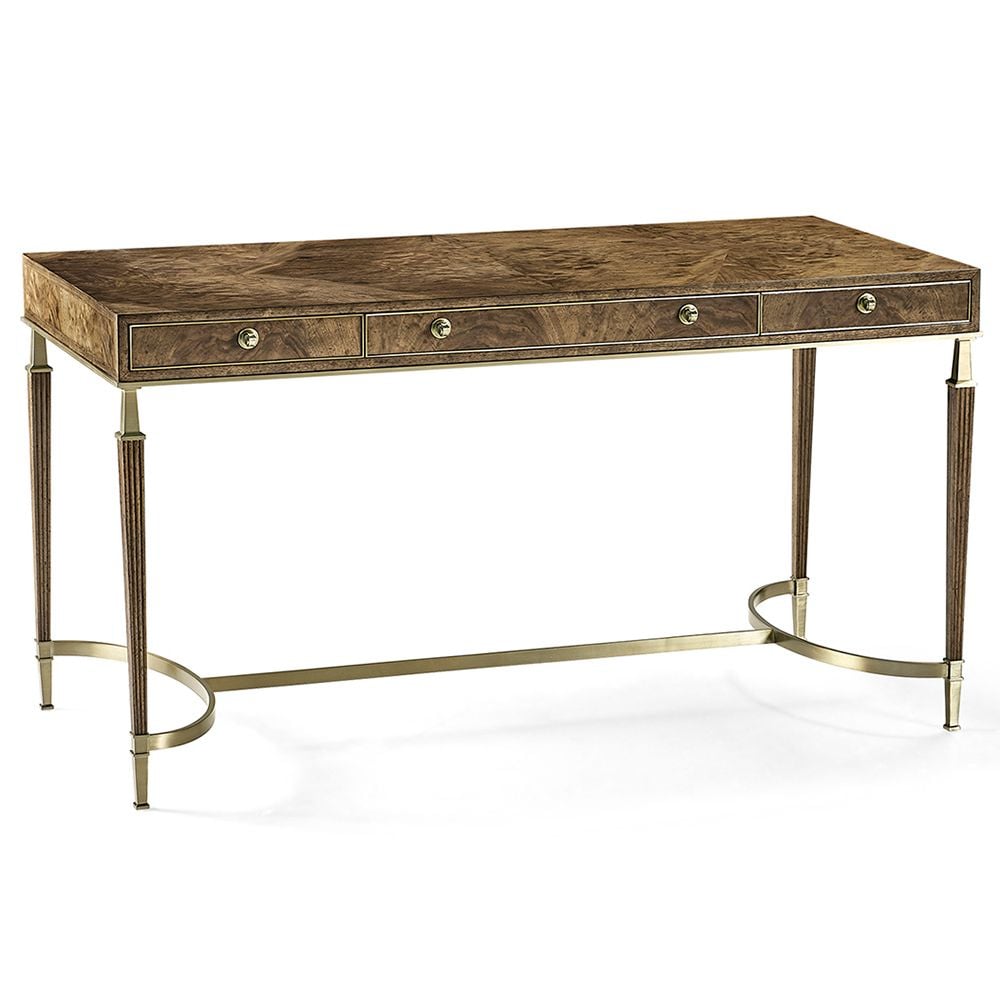 Outlet Jonathan Charles Barcelona Walnut Veneer Desk