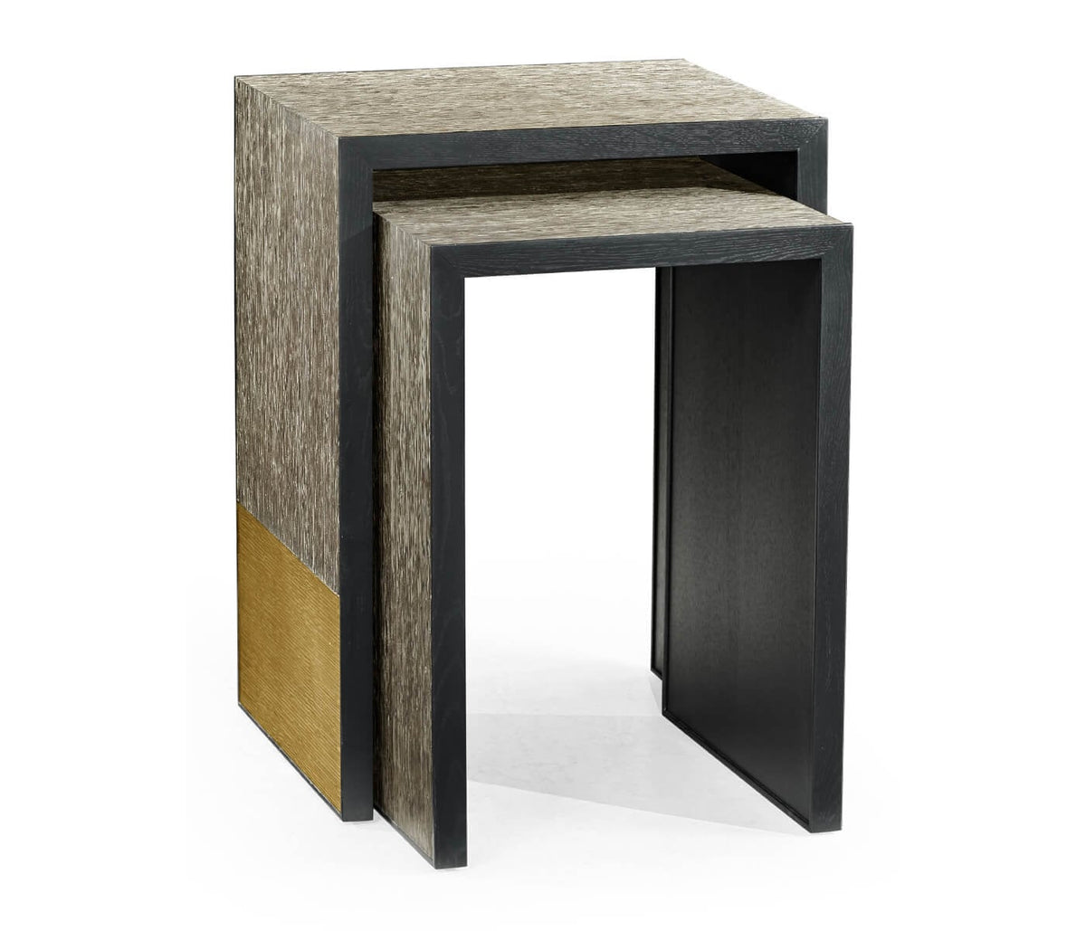 Outlet Jonathan Charles Etched Brass Nesting Side Tables