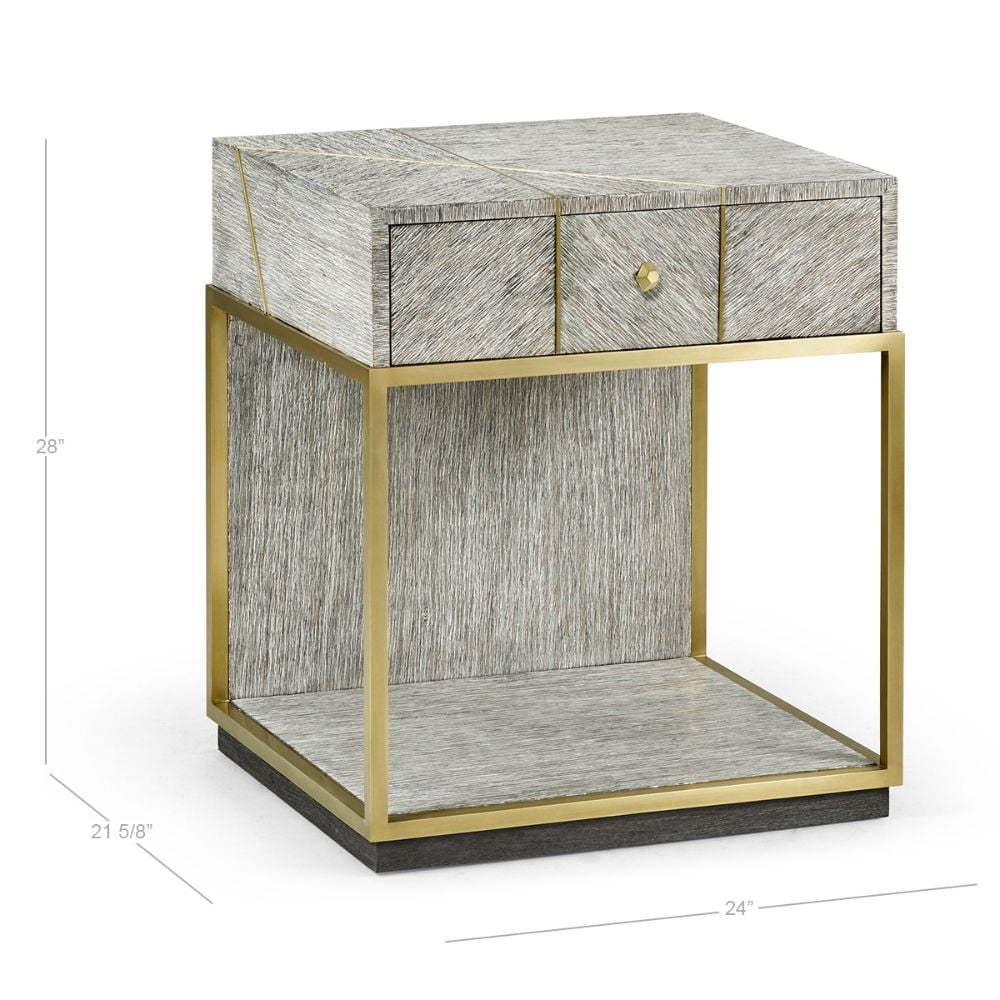 Bedside Table Transitional - Light French Oak