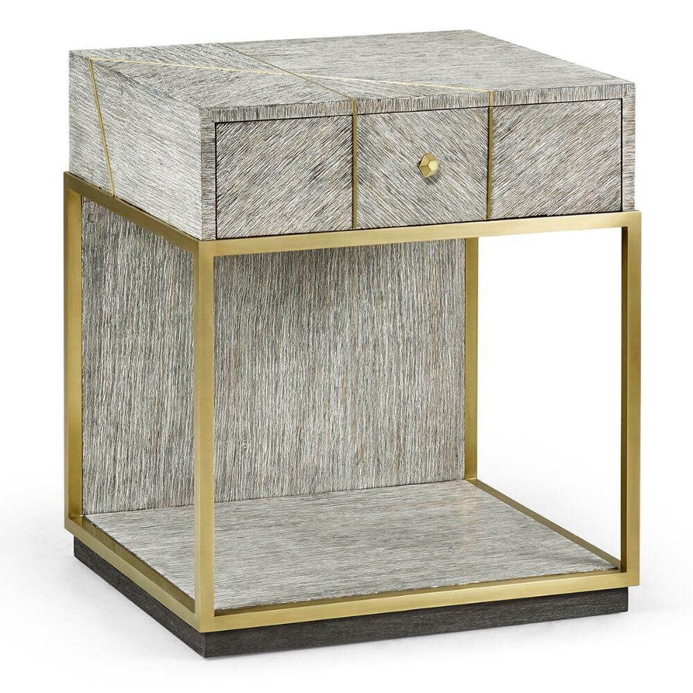 Bedside Table Transitional - Light French Oak