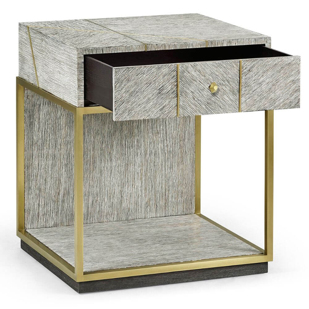 Bedside Table Transitional - Light French Oak
