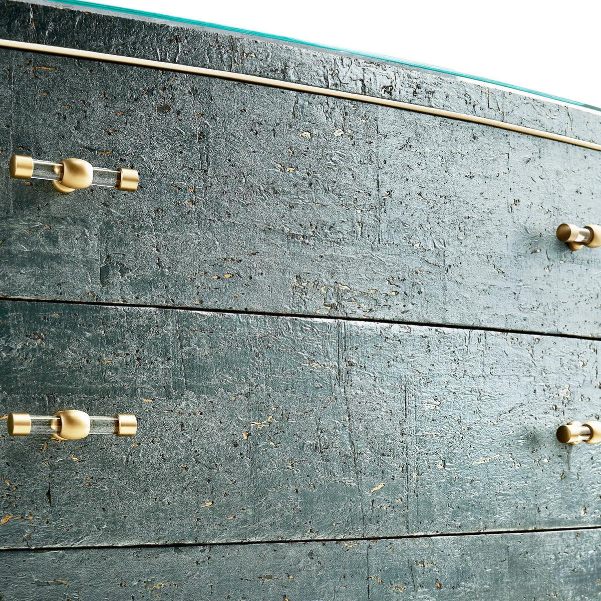 Suberin Cork Bow Front Chest of Drawers