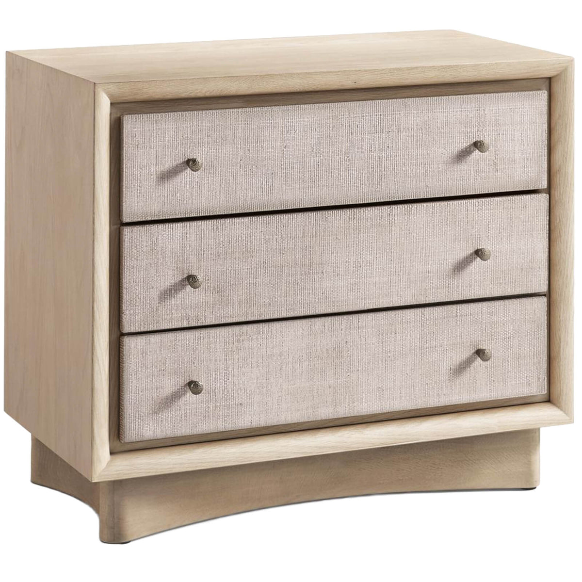 Keel Three Drawer Bedside Table