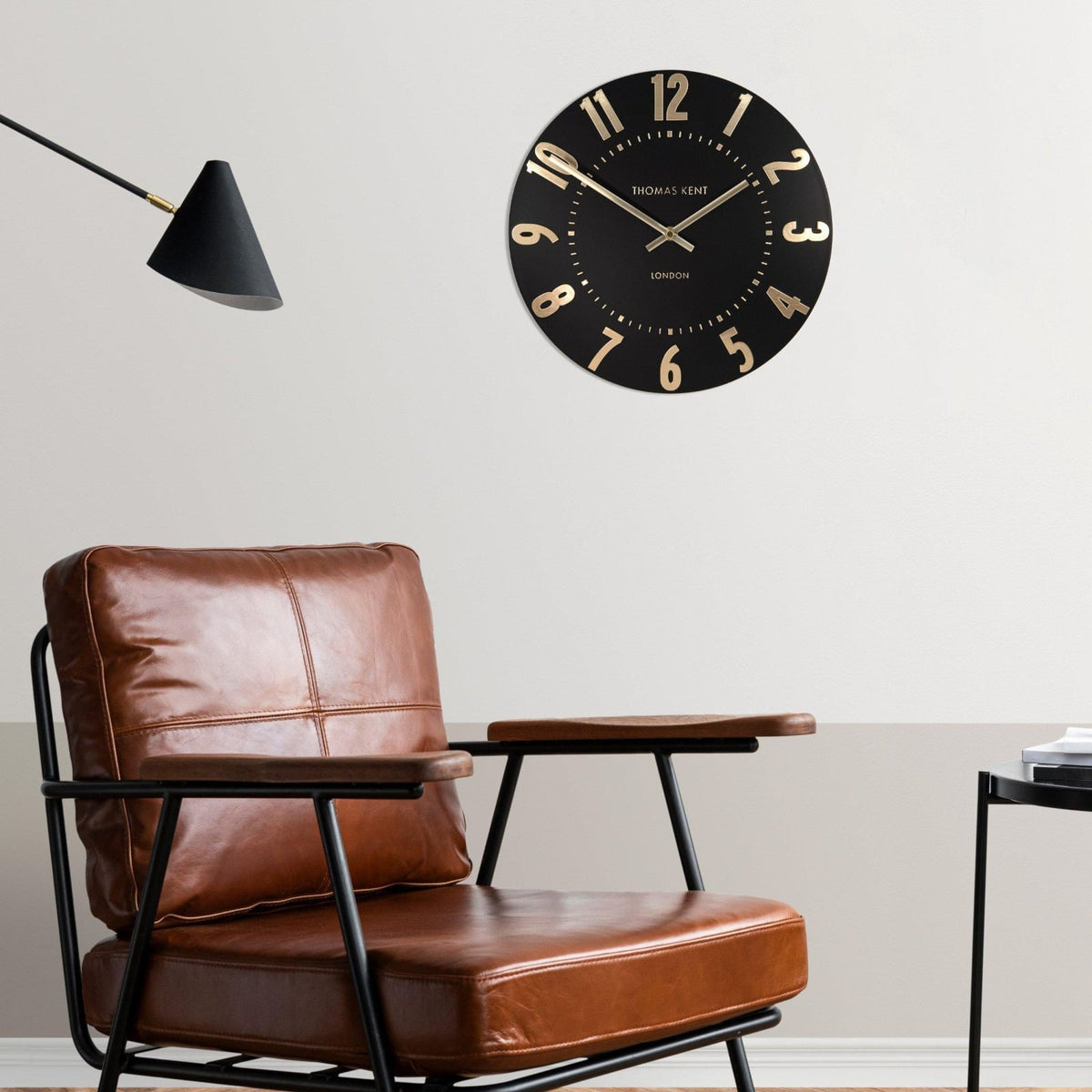 Mulberry Small Wall Clock in Noir
