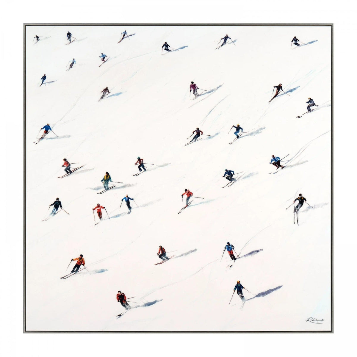 Downhill Framed Canvas