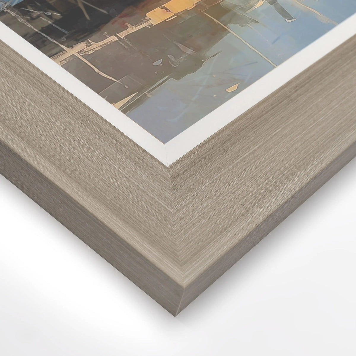 Harbour Glow Framed Canvas